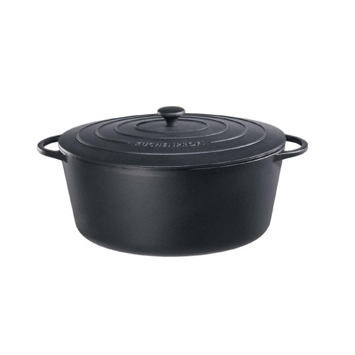 Kuchenprofi Γάστρα Μαντεμένια Οβάλ Μαύρη 35cm 8,9Lt Provence