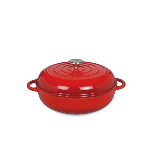 Kuchenprofi Provence Πλακερό με Πομπέ Καπάκι Κόκκινο 28cm - 3,9Lt