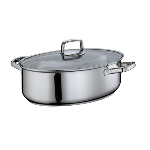 Kuchenprofi Γάστρα 38cm - 8,5Lt με Γυάλινο Καπάκι Gourmet Pisa - Ανοξείδωτη