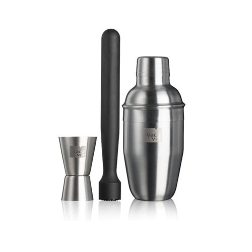 Vacuvin Κοκτέιλ σετ 3 Τεμαχίων ανοξείδωτο Bar in A Box