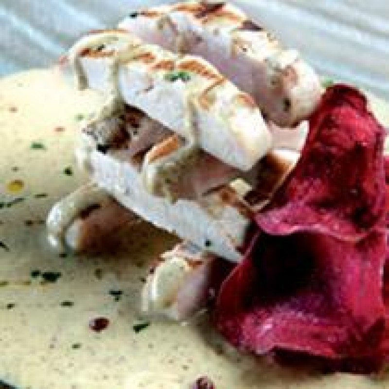 ΦΙΛΕΤΟ ΓΑΛΟΠΟΥΛΑΣ ΜΕ ΣΑΛΤΣΑ ΜΟΥΣΤΑΡΔΑΣ