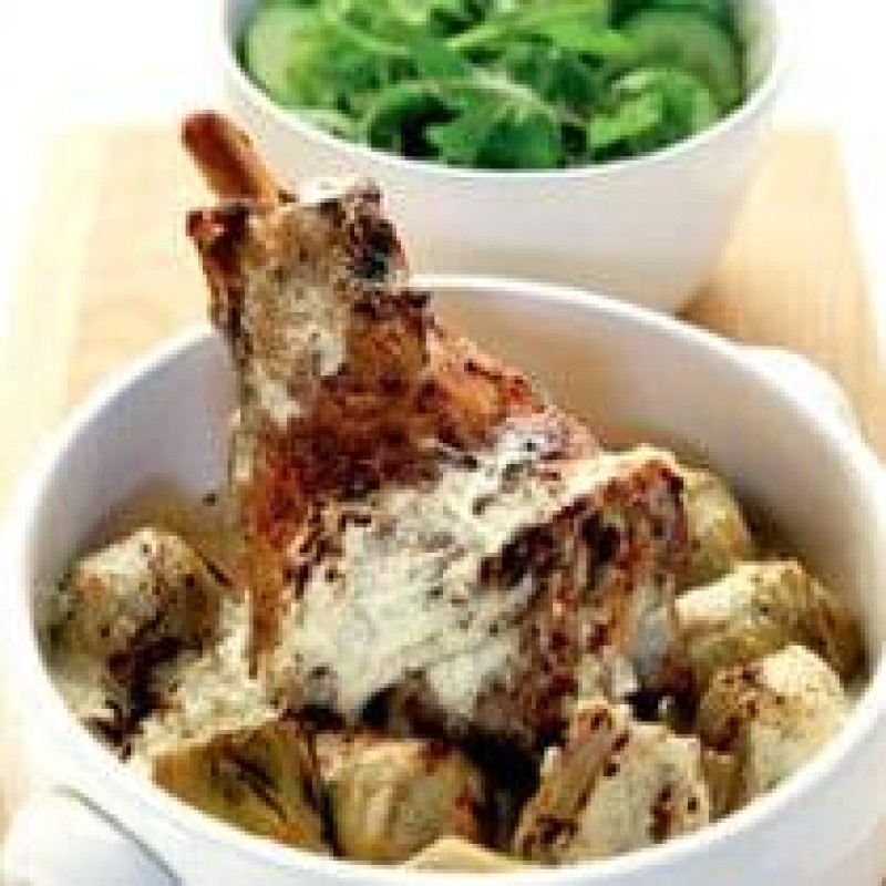 ΚΑΤΣΙΚΑΚΙ ΜΕ ΓΙΑΟΥΡΤΙ ΚΑΙ ΑΓΚΙΝΑΡΕΣ ΣΤΟ ΦΟΥΡΝΟ