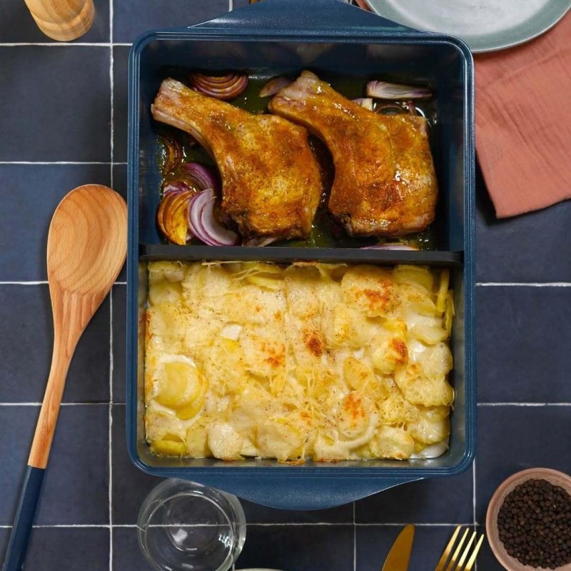 ΜΠΡΙΖΟΛΕΣ ΦΟΥΡΝΟΥ ΜΕ ΚΡΕΜΜΥΔΙΑ & ΣΟΥΦΛΕ ΠΑΤΑΤΑΣ