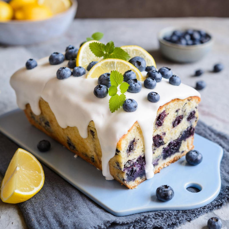 ΚΑΛΟΚΑΙΡΙΝΟ ΚΕΙΚ ΜΕ ΛΕΜΟΝΙ & ΜΥΡΤΙΛΑ (BLUEBERRY LEMON CAKE)