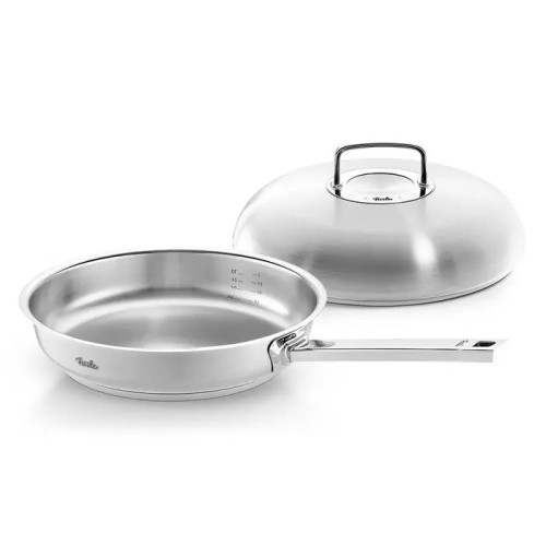 Fissler Τηγάνι 28cm Ανοξείδωτο με Πομπέ Καπάκι Original Profi
