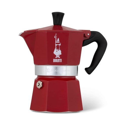 Bialetti Καφετιέρα 3 Φλιτζανιών Moka Express Red Marocco - Αλουμινίου