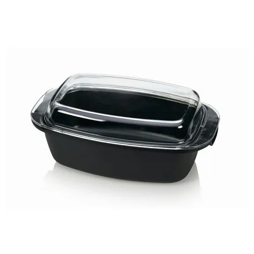 Tescoma Γάστρα Με Καπάκι 39x22cm Μαύρη Premium - Αντικολλητική