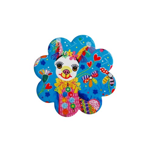 Maxwell & Williams Σουβέρ 10cm Λουλούδι Donna Sharam Rainbow Jungle Lively & Lovely Κεραμικό