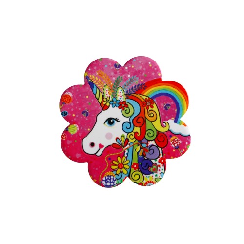 Maxwell & Williams Σουβέρ10cm Λουλούδι Donna Sharam Rainbow Jungle Unicorn Κεραμικό