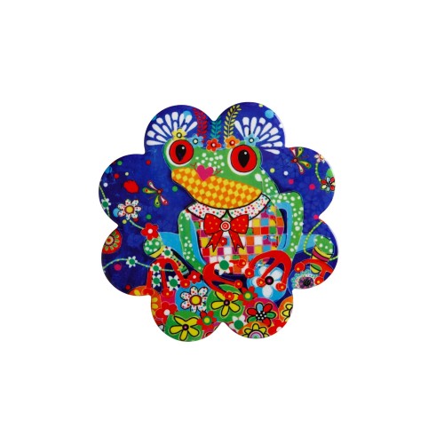 Maxwell & Williams Σουβέρ 10cm Λουλούδι Donna Sharam Rainbow Jungle Bubbles & Banjo Κεραμικό