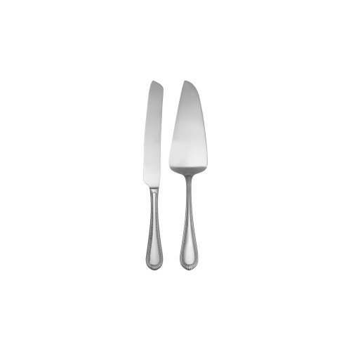 Casa Domani Σετ Σπάτουλα Σερβιρίσματος και Μαχαίρι Brocade Ανοξείδωτα Σε Συσκευασία Δώρου - 2 Τεμάχια