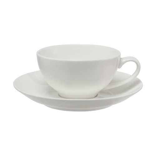 Maxwell & Williams Φλιτζάνι Καφέ/Cappuccino Coupe 200ml Με Πιατάκι White Basics - Πορσελάνη