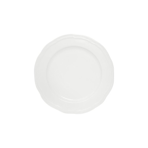 Casa Domani Πιάτο Φαγητού 27cm Λευκό Rim Florence Scallop - Πορσελάνη