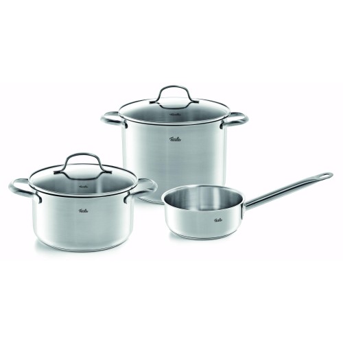 Fissler Χύτρες 20cm-24cm και Κατσαρολάκι 16cm από Ανοξείδωτο Ατσάλι San Francisco - Σετ 3 Τεμαχίων