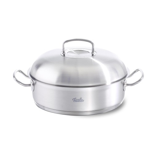 Fissler Πλακερό Ανοξείδωτο με Πομπέ Καπάκι Original Profi 28cm - 4,8Lt