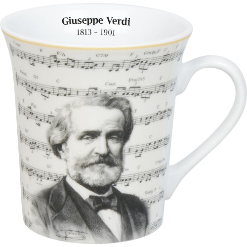 Konitz Κούπα 410ml Verdi Composers Music Λευκή Πορσελάνη