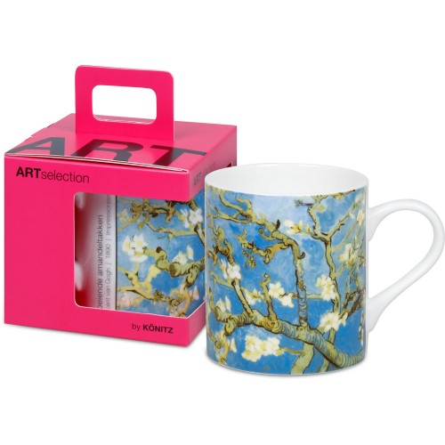 Konitz Κούπα 400ml Γαλάζια Ανθισμένη Αμυγδαλιά Van Gogh Art Πορσελάνη Σε Συσκευασία Δώρου