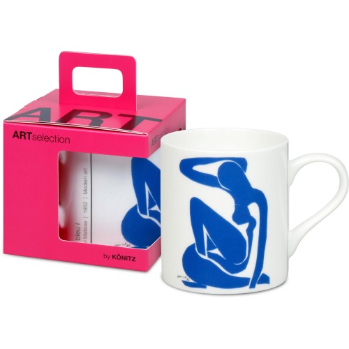 Konitz Κούπα 400ml Λευκή Nu bleu I by Matisse Art Πορσελάνη Σε Συσκευασία Δώρου