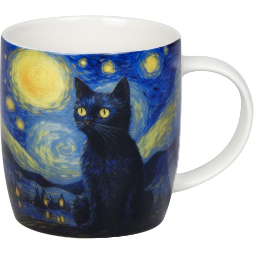 Könitz Κούπα 400ml Arty Animals Van Gogh's Cat Πορσελάνη