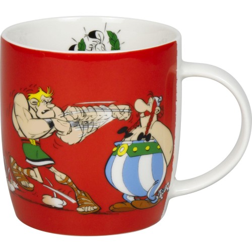Konitz Κούπα 400ml Κόκκινη Πυγμαχία Asterix Sports Πορσελάνη