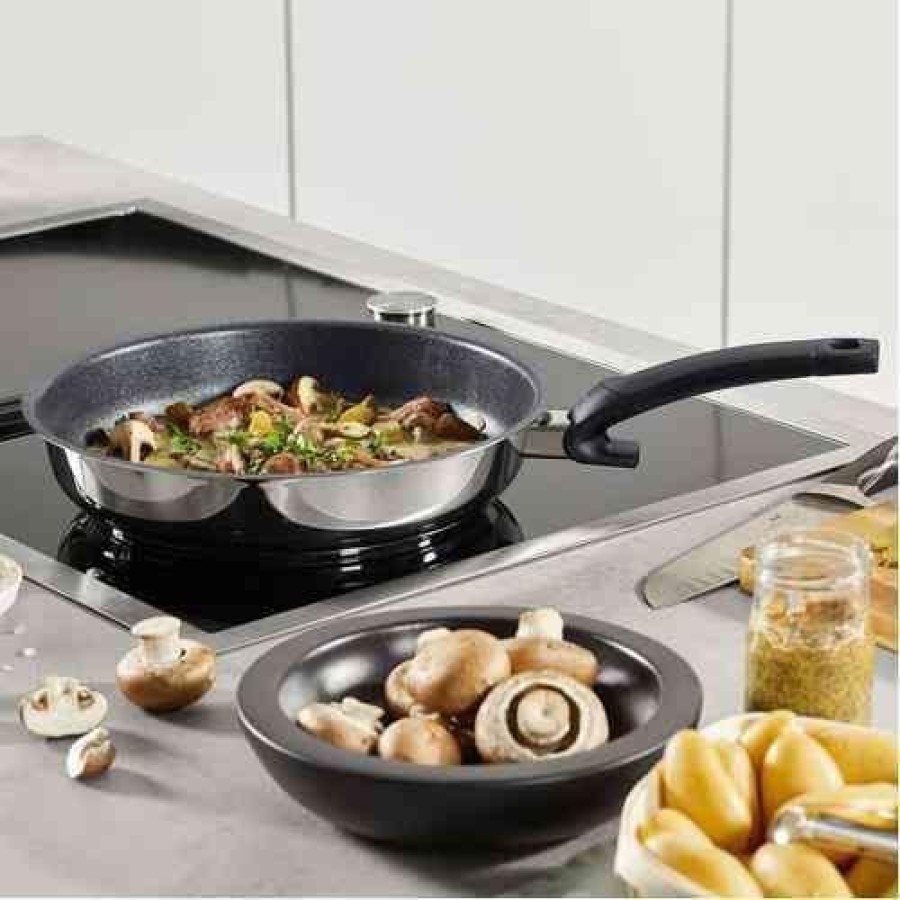 Fissler Adamant Premium Τηγάνι 24cm Αντικολλητικό 2L -Σώμα Ανοξείδωτο 18/10