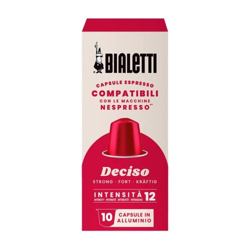 Bialetti Κάψουλες Espresso Cioccolato Deciso Συμβατές με Nespresso - Συσκευασία 10 Τεμαχίων