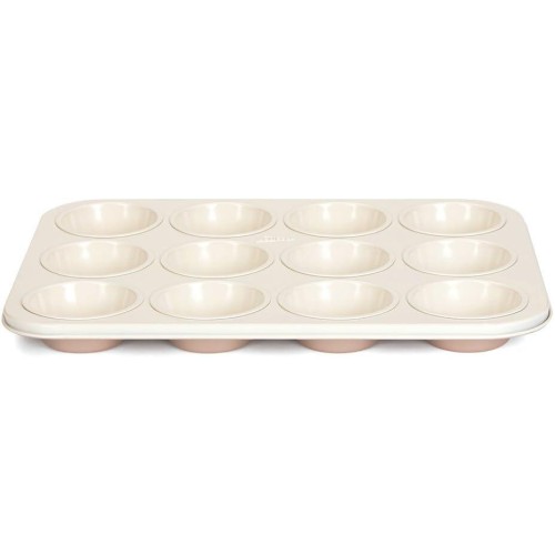 Patisse Φόρμα για 12 Muffins 35cm. με Κεραμική Αντικολλητική Επίστρωση Rose Gold /Μεταλλική