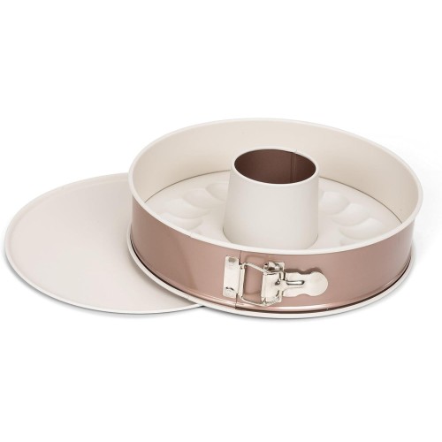 Patisse Φόρμα Λυόμενη Διπλή 26cm με Κεραμική Αντικολλητική Επίστρωση Rose Gold/Μεταλλική