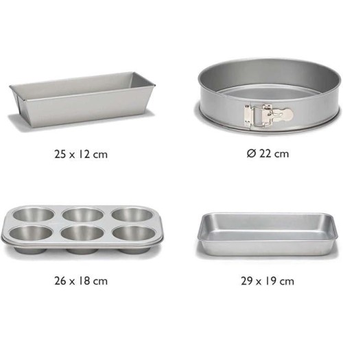 Patisse Αντικολλητικά Σκεύη Silver Top Σετ 4 Τεμαχίων