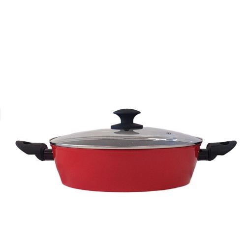 Cook-ShopΠλακερό Αντικολλητικό Κόκκινο 30cm Marblestone