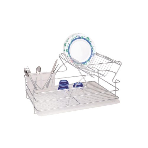 Cook-Shop Πιατοθήκη Διπλή με Δίσκο 34x25x47 cm