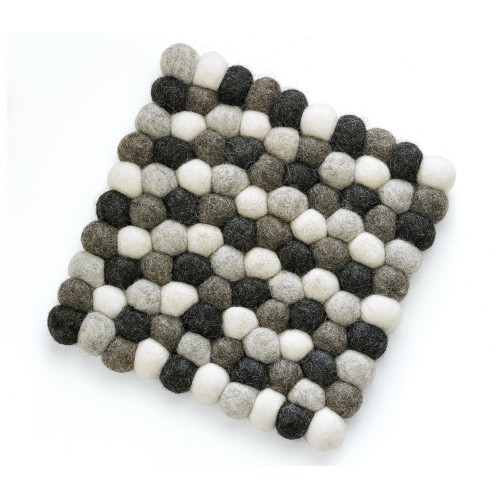 Cilio Σουβερ Σκευων Τετραγωνο 21x21cm Μαλλινο Γκρι Lana