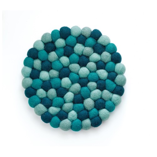 Cilio Σουβερ Σκευων Στρογγυλο 22cm Μαλλινο Γαλάζιο Lana