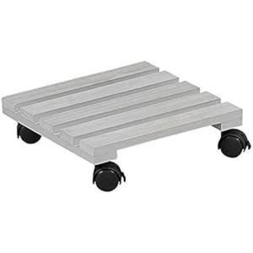 Kesper Βάση με Ροδάκια Γκρι Ξύλινη 30x30x8cm