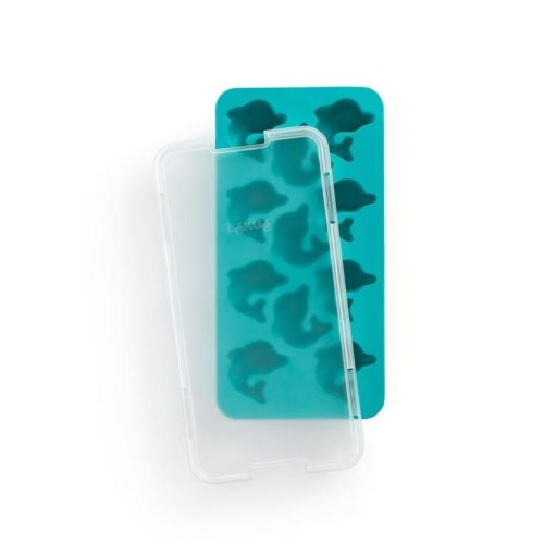 Lékué Παγοθήκη με Καπάκι Τιρκουάζ Για 11 Παγάκια Δελφινάκια - Συνθετική