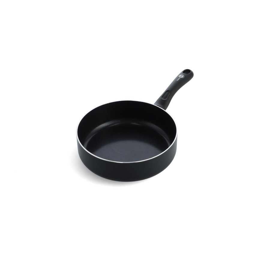 Green Pan Τηγάνι Βαθύ Κεραμικό με Γυάλινο Καπάκι 24cm 3,1Lt Diamond