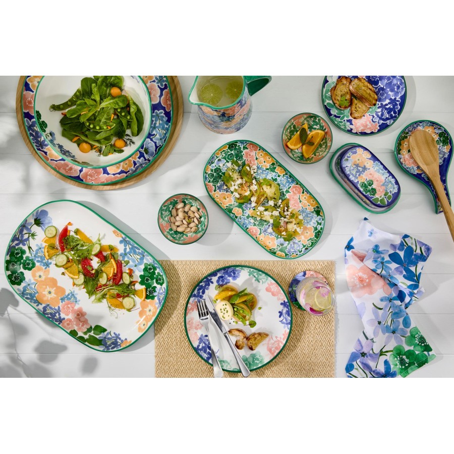 Maxwell & Williams Δοχείο για Βούτυρο 19,5x11x8,5cm Μπλε Κεραμικό Forget Me Not Σε Συσκευασία Δώρου