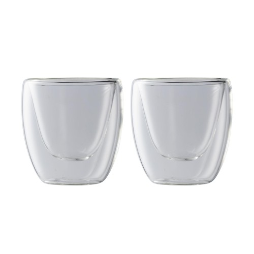 Maxwell & Williams Blend Ποτήρι Espresso 80ml με Διπλά Τοιχώματα Σε Συσκευασία Δώρου-Σετ 2 Τεμαχίων