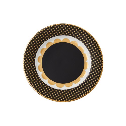 Maxwell & Williams Πιάτο Γλυκού/Φρούτου 19,5cm Regency Teas & C'S Πορσελάνης Μαύρο Σε Συσκευασία Δώρου