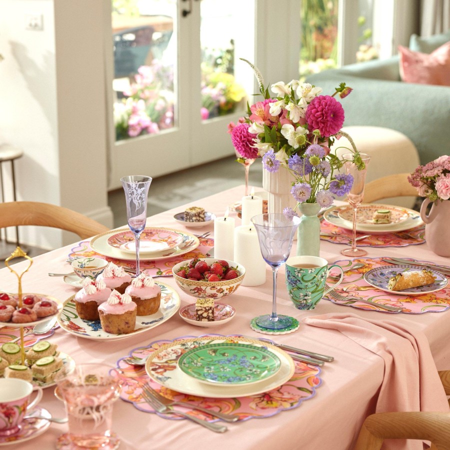 Maxwell & Wiliiams Φλυτζάνια 90ml Ελληνικού/Espresso με Πιατάκια Λευκά με Σχέδια Estelle Michaelides Mystique Σε Συσκευασία Δώρου Σετ 2 Τεμαχίων - Πορσελάνη