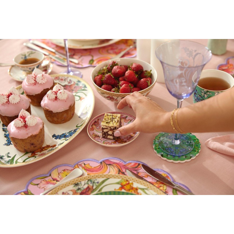 Maxwell & Wiliiams Φλυτζάνια 90ml Ελληνικού/Espresso με Πιατάκια Λευκά με Σχέδια Estelle Michaelides Mystique Σε Συσκευασία Δώρου Σετ 2 Τεμαχίων - Πορσελάνη