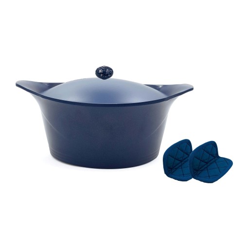 Cookut Χύτρα Cocotte 28cm - 7Lt Μπλε Blueberry - Αντικολλητική