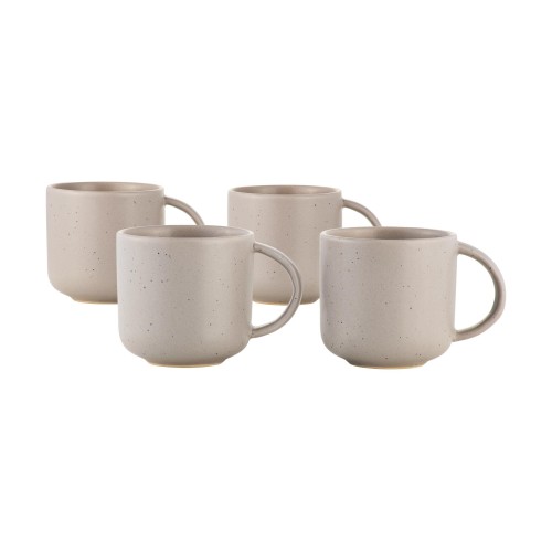 Maxwell & Williams Κούπες 360ml Γκρι Speckle Κεραμικές Palette Σε Συσκευασία Δώρου - Σετ 4 Τεμαχίων