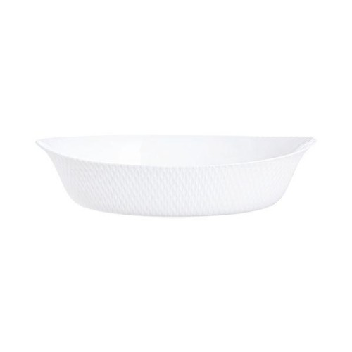 Luminarc Πυρίμαχο Σκεύος 32x20cm Λευκό Smart Cuisine Wavy