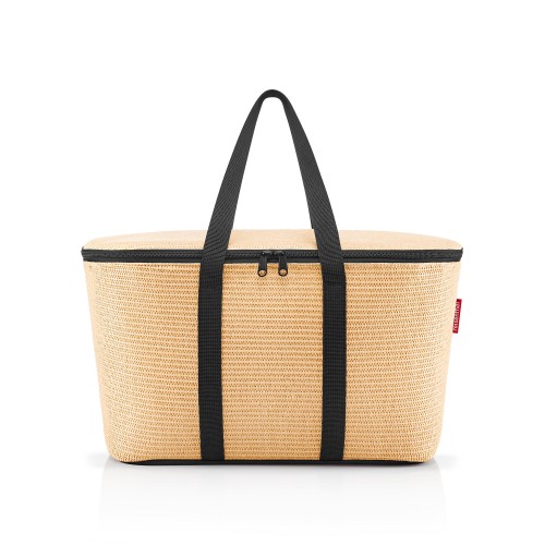 Reisenthel Θερμομονωτική Τσάντα Κρεμ Raffia Black 20Lt - Coolerbag 44,5x24,5x25cm